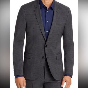 Hugo Boss Charcoal Checkered Blazer